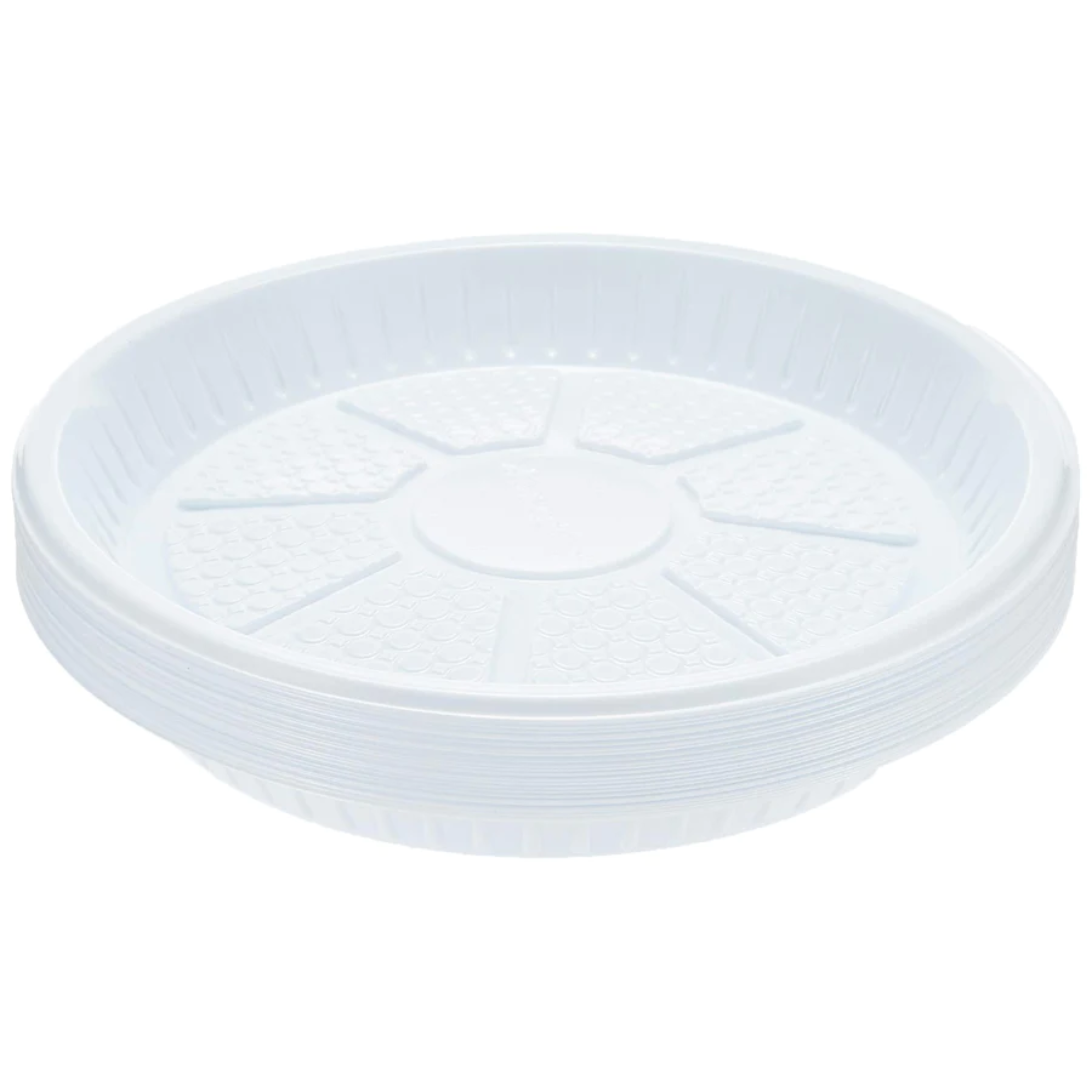 Hotpack Premium Quality Disposable Plastic Plates 9 Inches- 25Pcs (6291101711115)