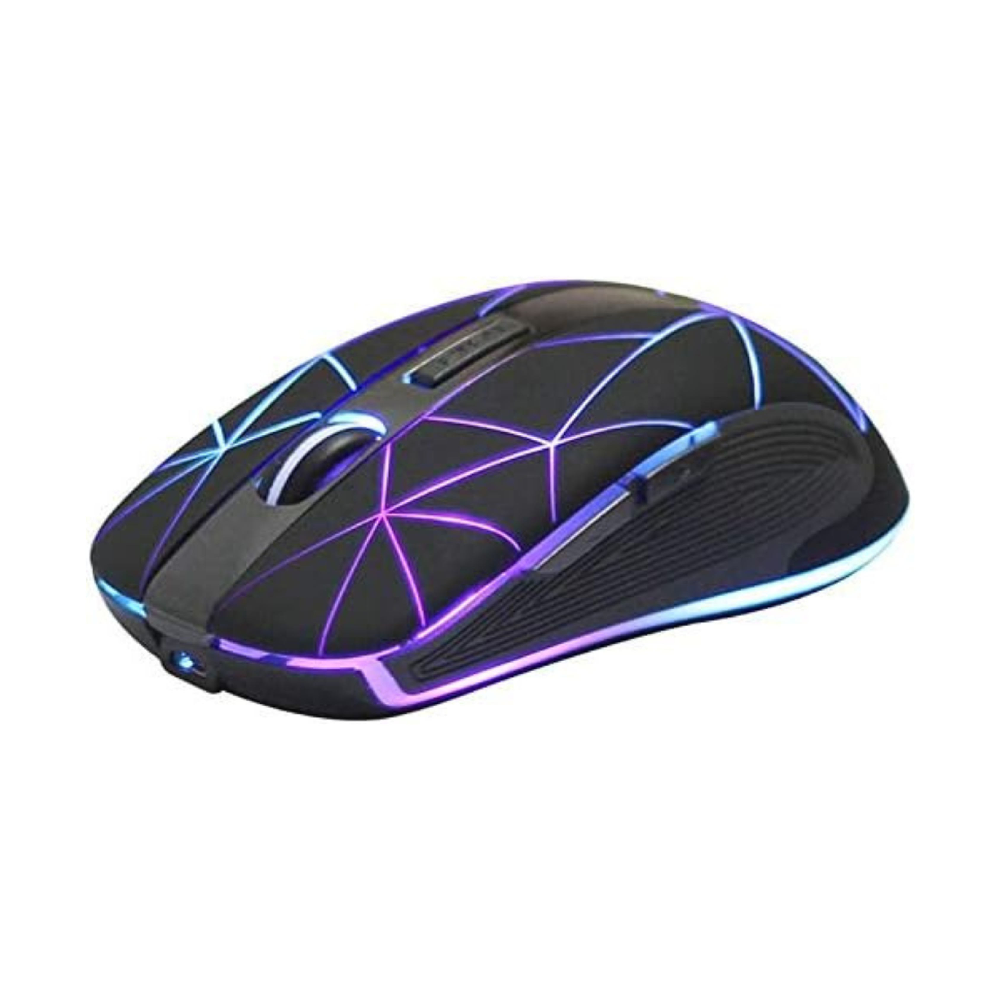 Rii RM200 2.4G Wireless Mouse with USB Nano Receiver, 5 Buttons Rechargeable RGB,3 Adjustable DPI Levels,Colorful Gaming Mouse for Notebook,PC,Computer-Black