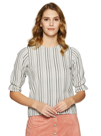 Krave Women's Striped Regular Fit Top