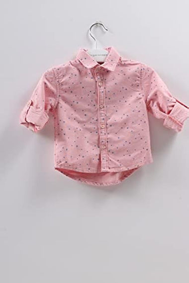 Gingersnaps Baby-Boys IBWS0439 Star Print Loose L/S Shirt