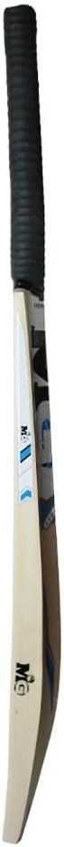 MG Kashmir Willow Bravo Cricket Bat for Light/Hard Tennis Ball with Cover BLACK/BLUE - MGKWT01