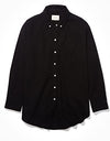 American Eagle Women Oversized Oxford Button-Up Shirt