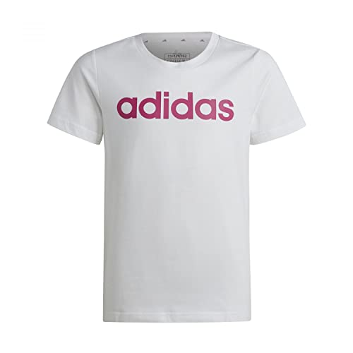 adidas Girl's Essentials Linear Logo Cotton Slim Fit T-Shirt