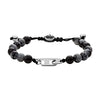 Diesel Men's Semi-Precious Bracelet with slider clasp, Polished, lenth 17.5 cm - 25 cm