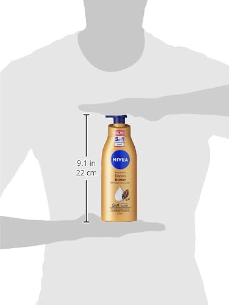 NIVEA Body Lotion Dry Skin, Cocoa Butter Vitamin E, 3x400ml