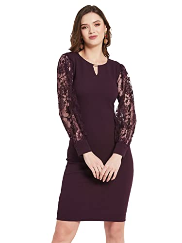 Miss Olive Women's Relaxed Fit Knee-Long Lace Dress (MOSS23D31-33-271)