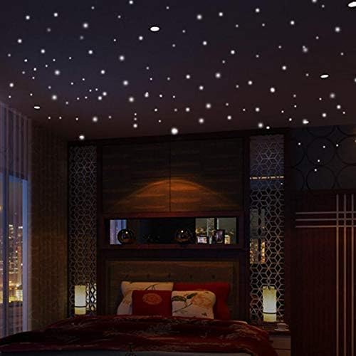 400Pcs Glow In The Dark Star Wall Stickers Round Dot Luminous Kids Room Decor Vinilos Decorativos Bedroom Decoration, Multicolor