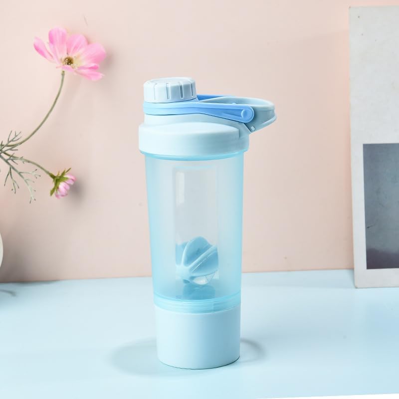 Protein Shaker Bottle 500ml with Mixball Shake Blender