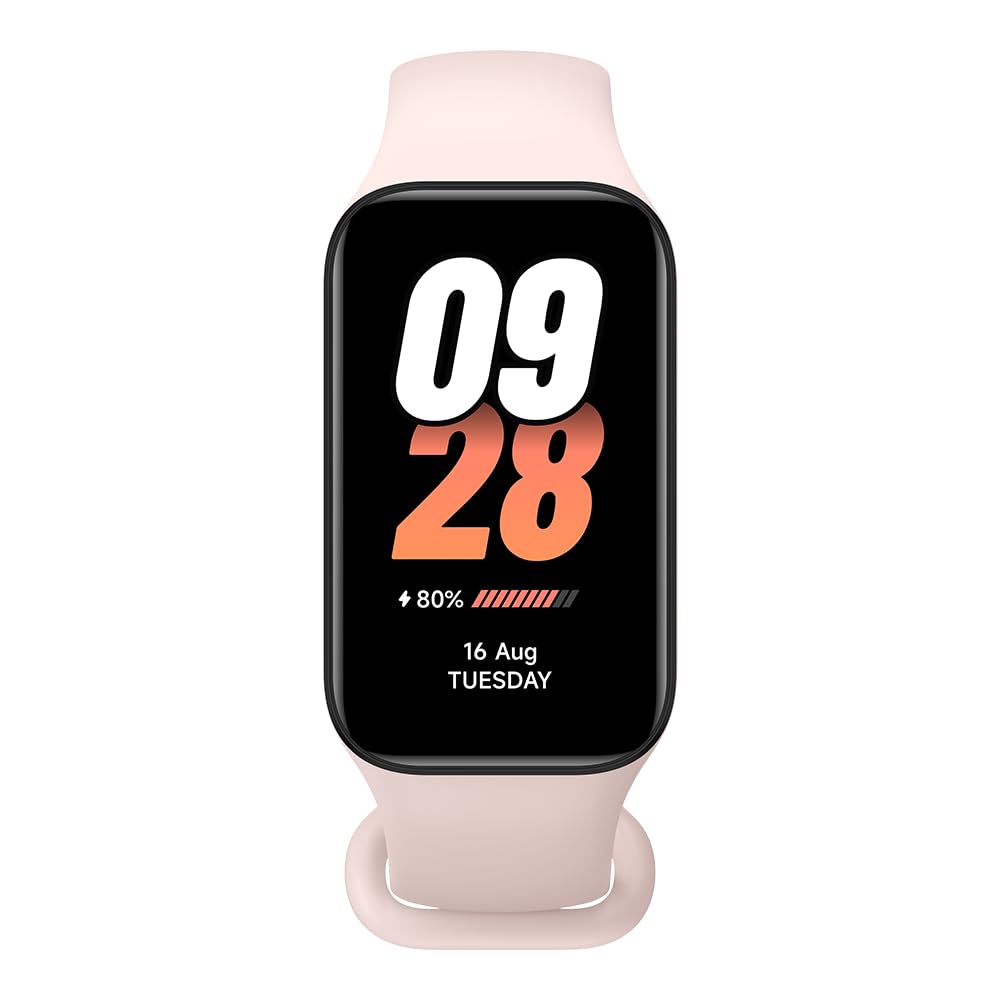 Xiaomi Smart Band 8 Active Pink| Vibrant 1.47" TFT Display | 9.99mm ultra-slim Body, 5ATM Water Resistant, 14 Days Battery Life, GPS, 100+ Workout Mode, Full Scale Fitness Tracking