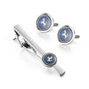 wynameleri Men's Cufflink and Tie Clip Set Fashion Designs with Luxury Gift Box for Party Business Wedding or Various Occasion