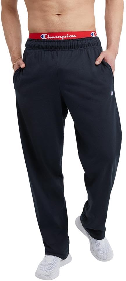 Champion Men's Open Bottom Light Weight Jersey Sweatpant