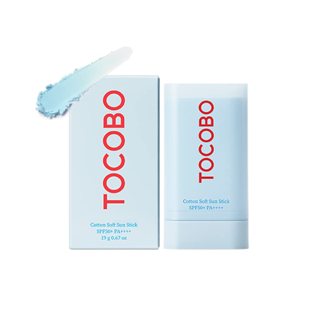 Tocobo Cotton Soft Sun Stick SPF50+ PA++++ - 19g / 0.37oz., Light Blue