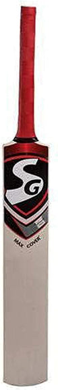 SG Max Cover Kashmir Willow Cricket Bat (Size: Size 5, Leather Ball)