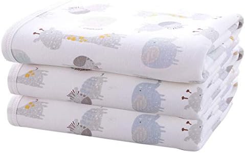 Baby Diaper Changing Pad Liners(22x27.5 inches) Soft Bamboo Cotton Waterproof Changing Pad for Baby Underpads Mattress Pad Sheet Protector Portable Reusable Urine Pads for Travel Gear Pack of 3