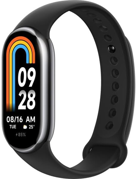 Xiaomi Mi Smart Band 8 (Global Version) 16-Day Battery Life, 150+ Sports Modes, Blood Oxygen, Heart Rate,Sleep & Stress Monitoring, Black