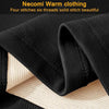 Necomi Women's Thermal Underwear Set, Long Johns Long Johns Women's Wool Silk Thermal Underwear Base Pajamas Set, Cold Weather （Black）
