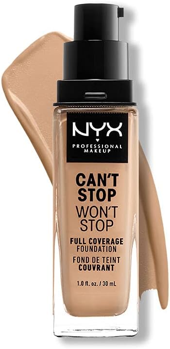 Nyx Professional MakEUp, Can'T Stop Won'T Stop Full Coverage Foundation - Soft Beige 7.5