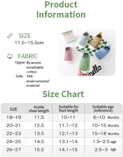 Baby Boy Girl Shoes Breathable Mesh Sneakers Lightweight Non-Slip Toddler Walking Shoes Infant First Walkers