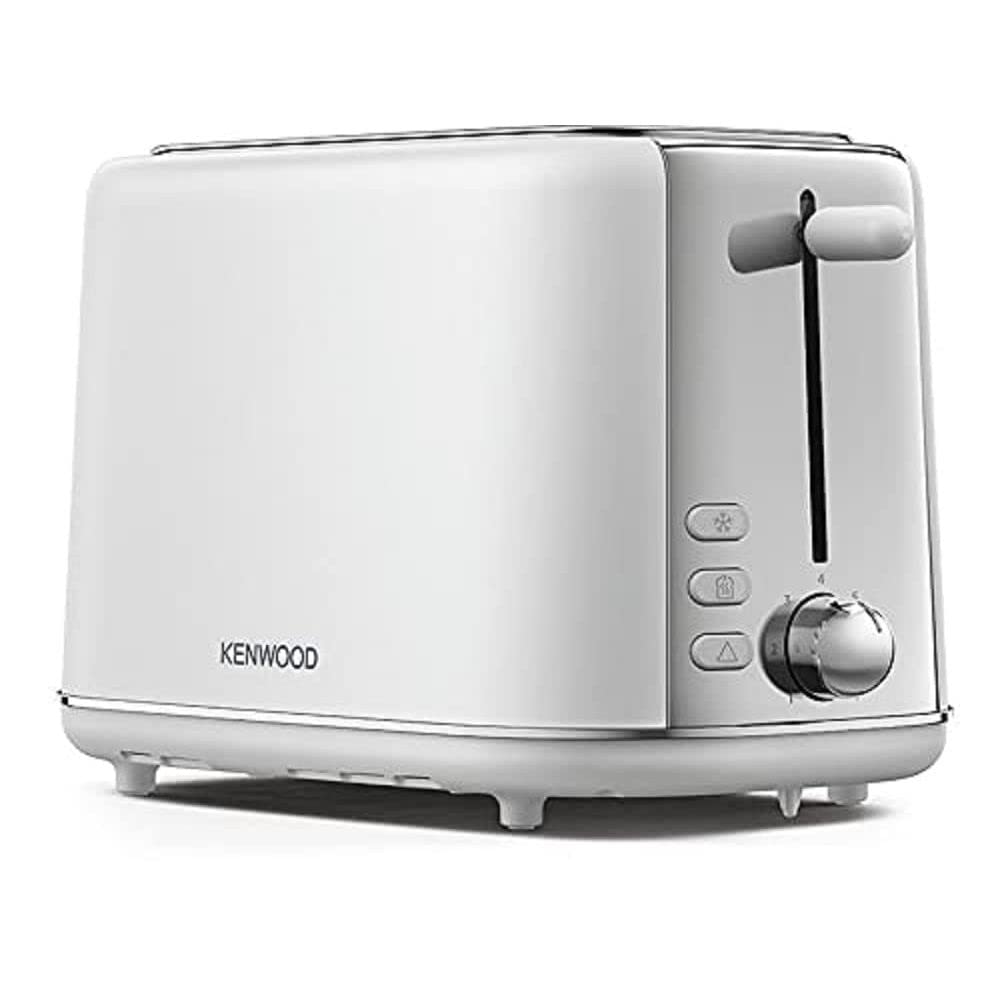 Kenwood Abbey Lux Toaster, 2 Slot Toaster, 7 Browning Settings, Reheat, Defrost and Cancel Functions, Pull Crumb Tray, Cord Storage, 800 W, TCP05.C0WH, Pure White