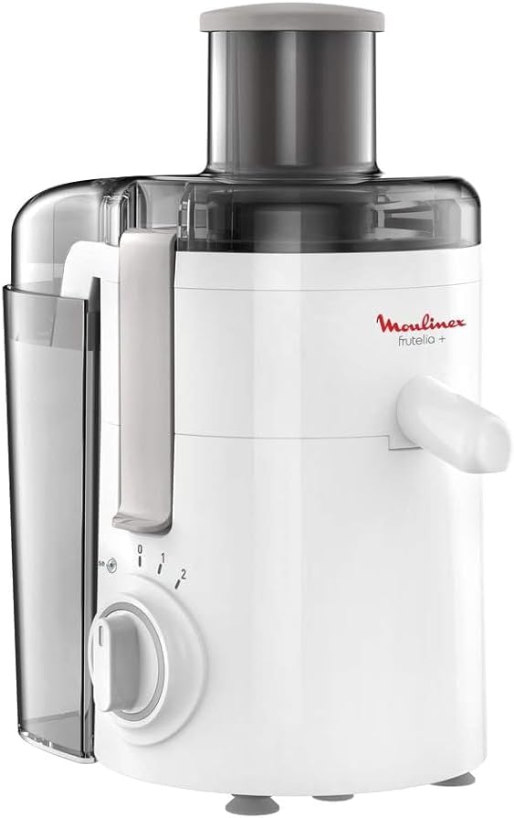 Moulinex Fruitelia Plus Juice Extractor, 350 Watts, White, Plasticl, Ju370127, min 2 yrs warranty