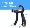 SUCITY 5 Pack Hand Grip Strengthener Trainer Kit - Hand Strengthener & Grip Strength Kit - Forearm Grip Adjustable Resistance - Finger Stretcher, Hand Gripper, Finger Exerciser for Men/Women