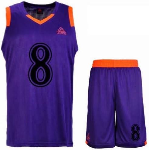 Peak F761061 Men's Basketball Uniform, X-Large, Lakers Purple