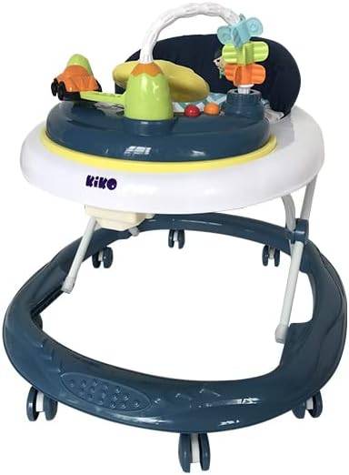 KiKo 23-3091-Blue Baby Walker with Toys, Blue