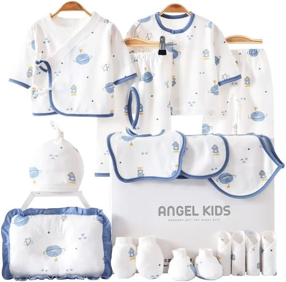 XIUWOO Newborn Baby Gift Set,18pcs Gift Set for 0-15 Months.Clothes Set Gift for Newborn,Bithday. (73#)