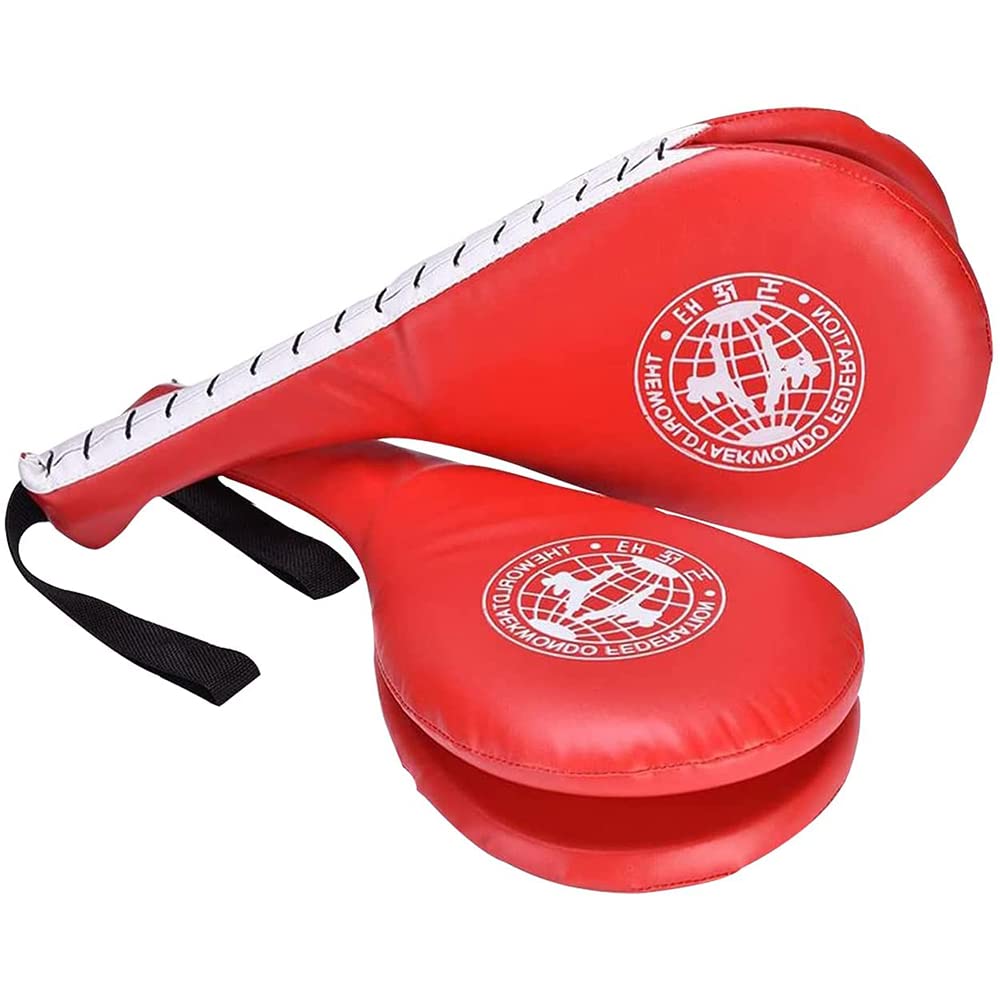 Arabest Taekwondo Kick Pads - 2 Pack Durable Kicking Target Pads, PU Leather Karate Kick Pads, Boxing Training Pads for TKD Karate Martial Arts Strike Targets Kickboxing Training