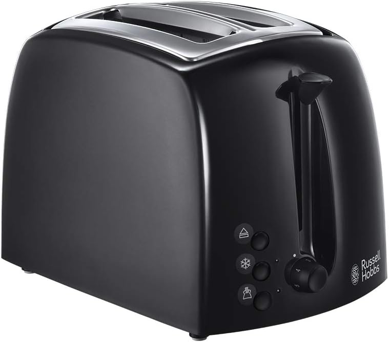 Russell Hobbs 21641 Textures 2-Slice Toaster, 700-850 W, Black