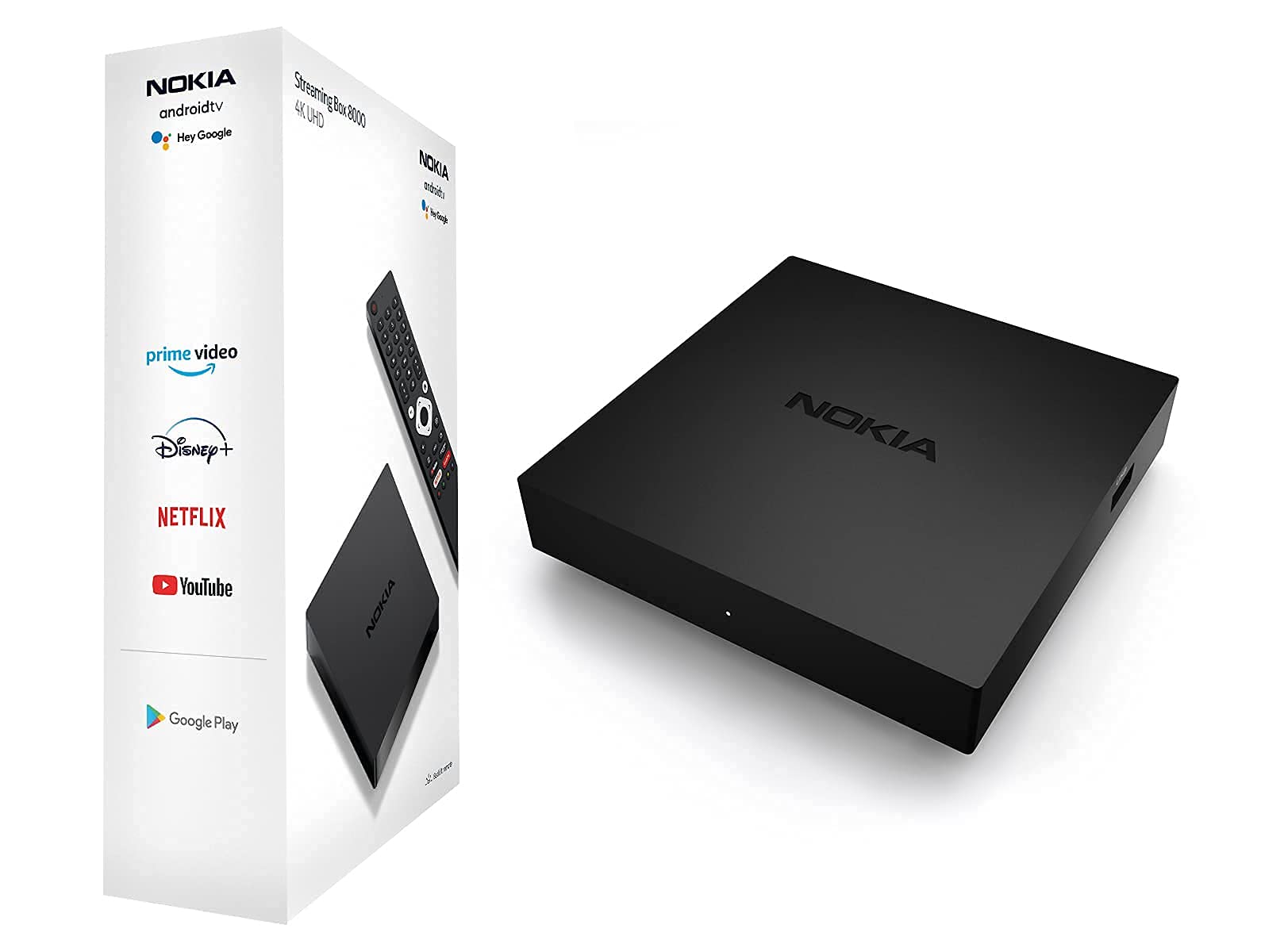 Nokia Android Streaming Box 8000, Smart TV Box, Black