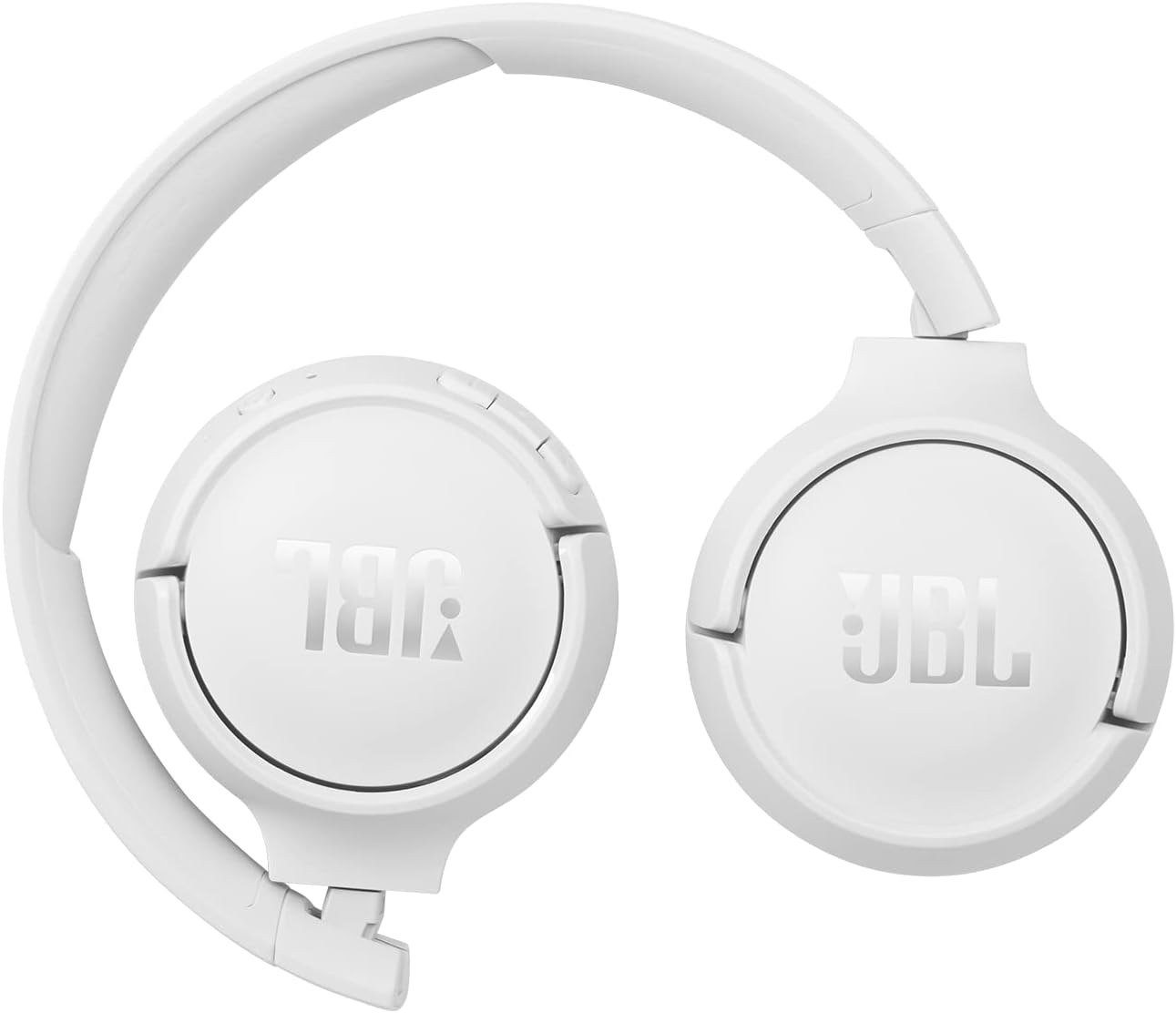 JBL Tune 510BT Wireless On Ear Headphones, Pure Bass Sound, 40H Battery, Speed Charge, Fast USB Type-C, Multi-Point Connection, Foldable Design, Voice Assistant - White, JBLT510BTWHTEU