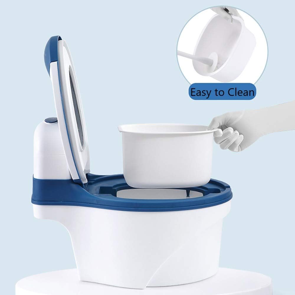 Eazy Kids - Potty Training Seat | Toddler Boy Girl Potty Seat | Pee Guard | Removable Bowl | Suction Bottom | Urinal | 1-8Years | Blue