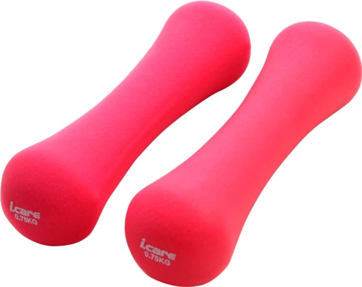 Joerex I.Care Exercise & Fitness Dumbbells, Bone Shape Dumbbell Set Of 2,Non-Slip - 1.5Kg/Pc, Pink