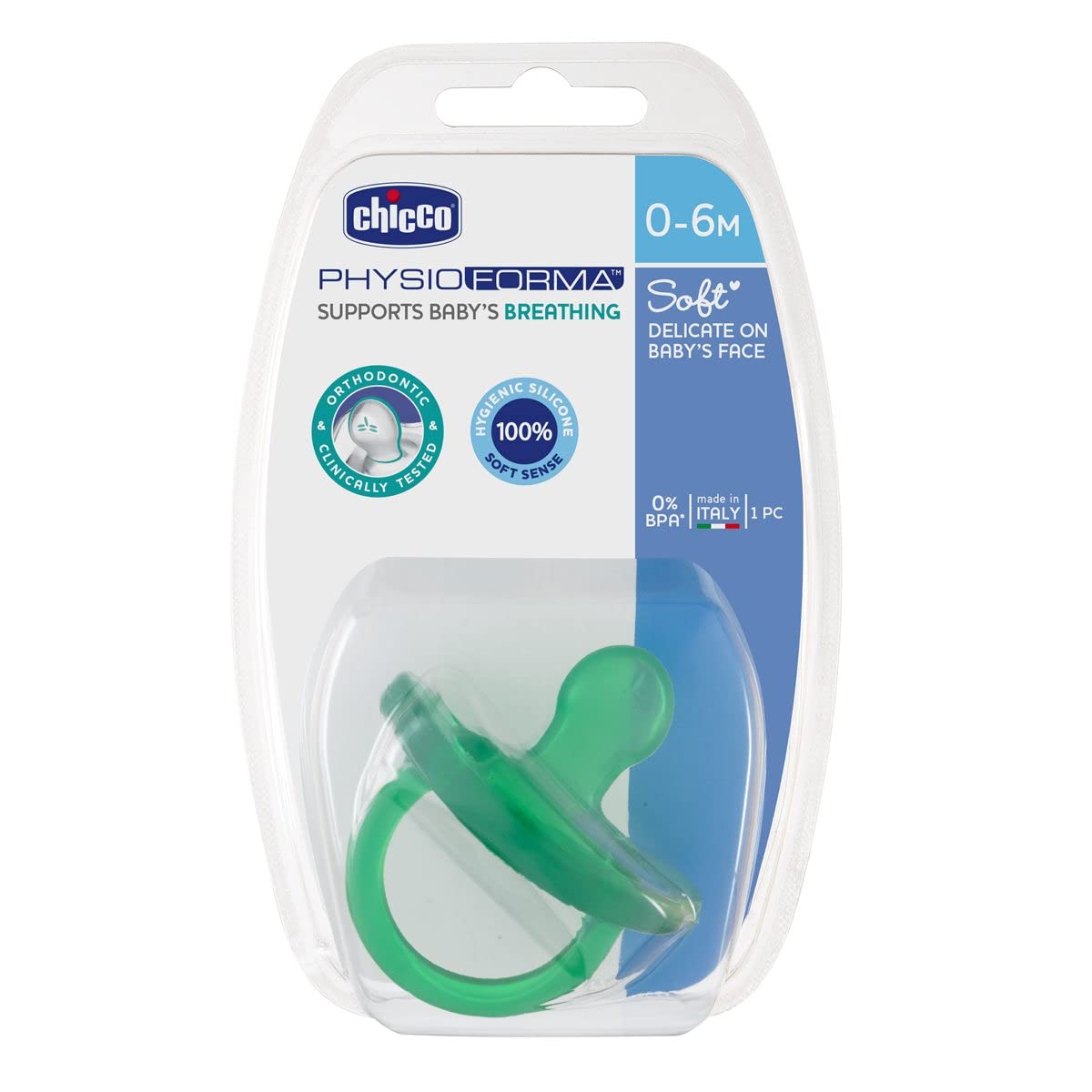 Chicco Soother Physio Soft Colour Sil 0-6M