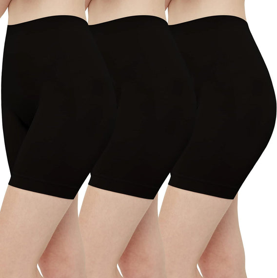 INNERSY Women's Slip Shorts for Under Dresses High Waisted Summer Shorts 3-Pack