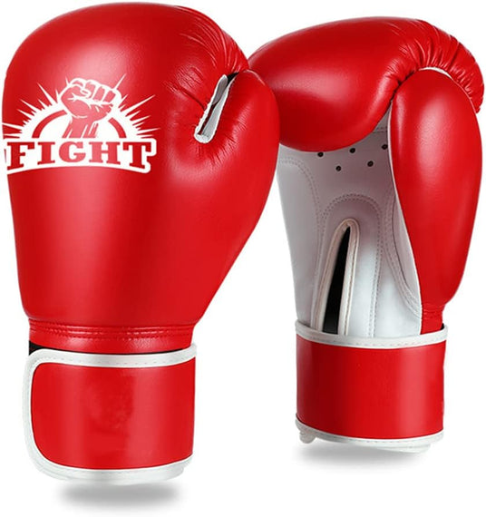 Arabest Boxing Training Gloves, Professional Kickboxing Gloves, for Sparring Gloves Heavy Bag for Muay Thai Boxing Kickboxing (Passionate Red)