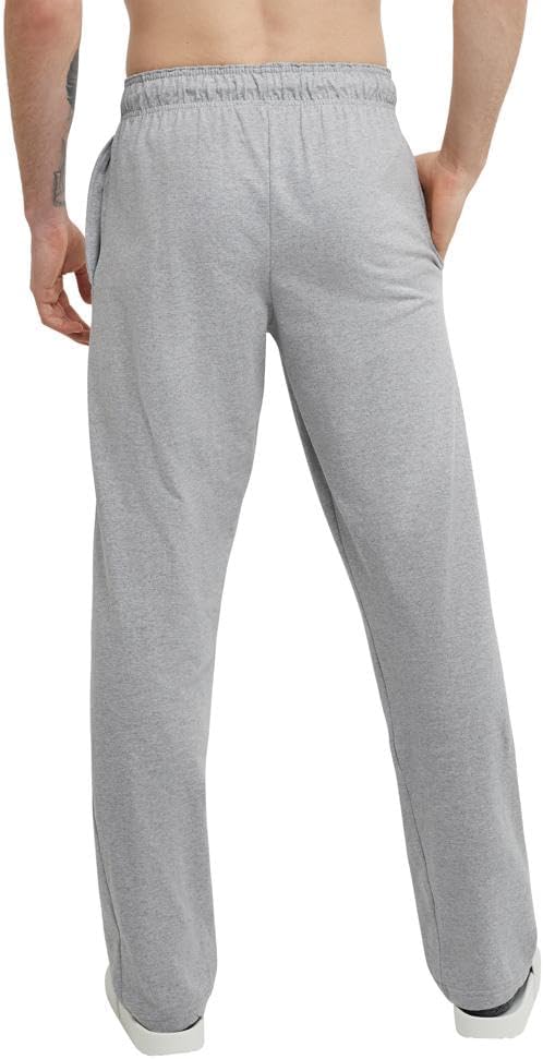 Champion Men's Open Bottom Light Weight Jersey Sweatpant