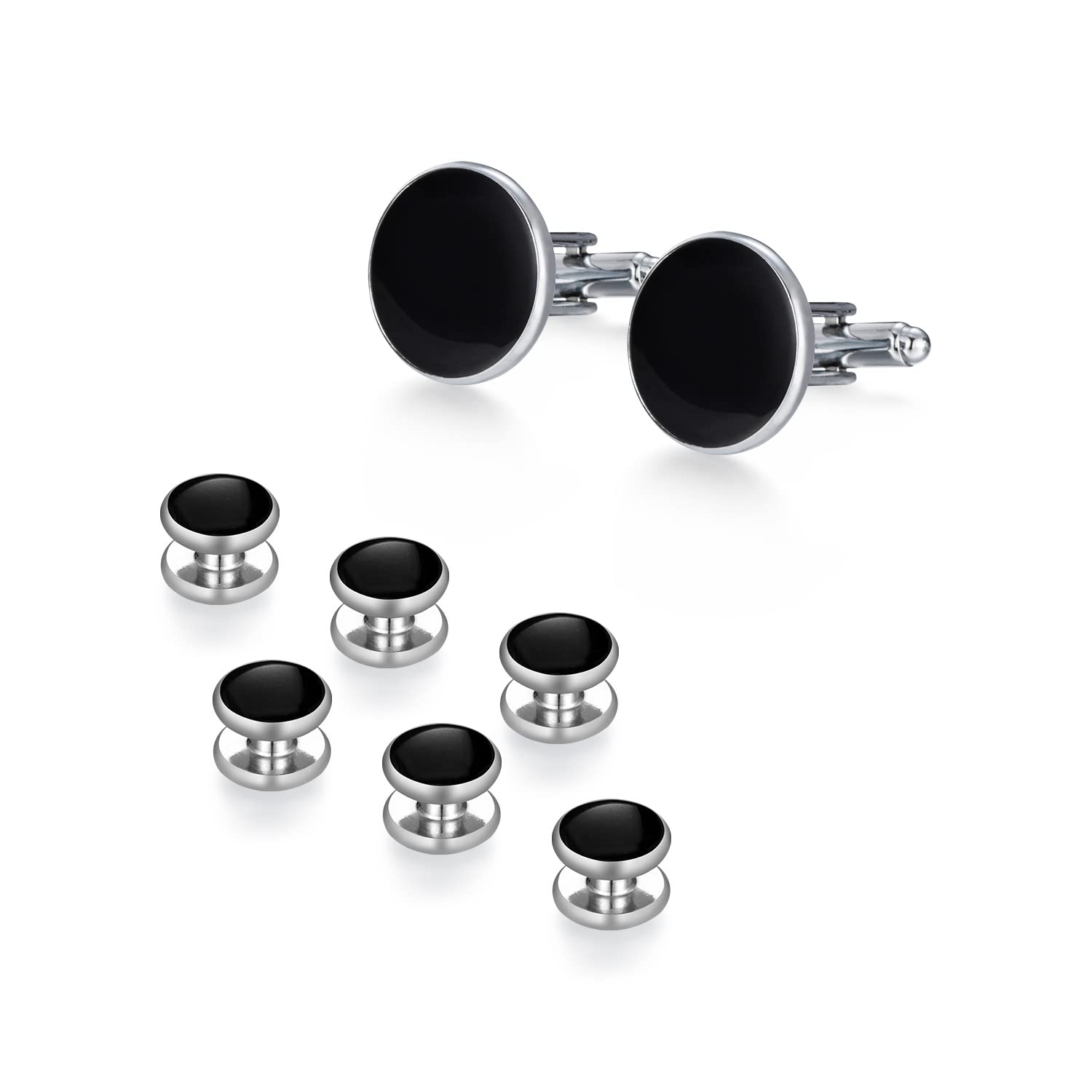 wynameleri Cufflinks and Tuxedo Studs Set in Gift Box