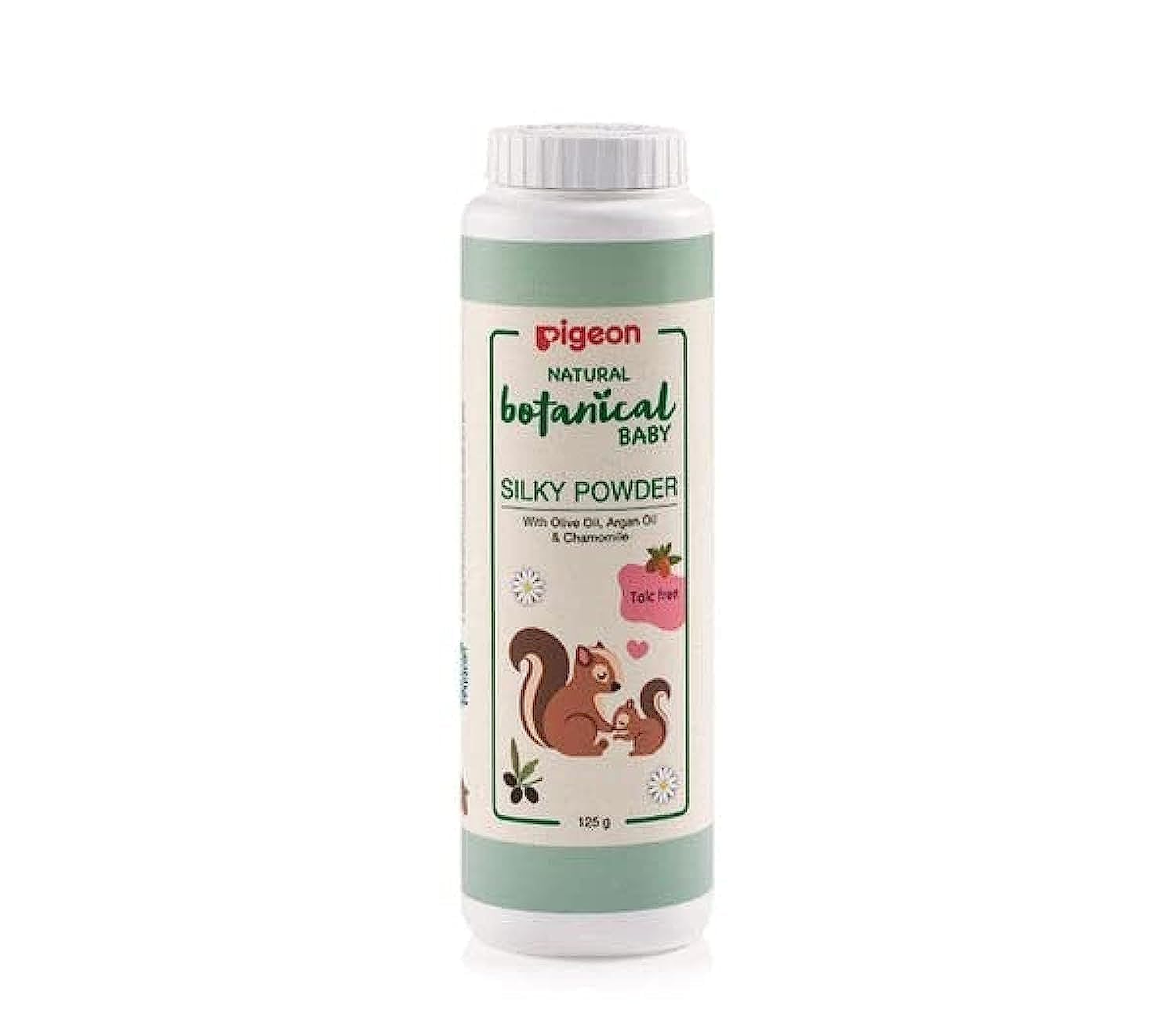 Pigeon Natural Botanical Baby Silky Powder with Olive, Argan & Chamomile 125 gm