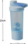 Protein Shaker Bottle 500ml with Mixball Shake Blender