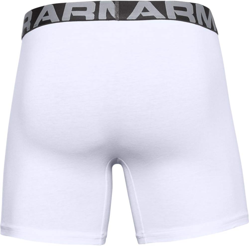 Under Armour Men's Charged Cotton 6-inch Boxerjock 3-Pack