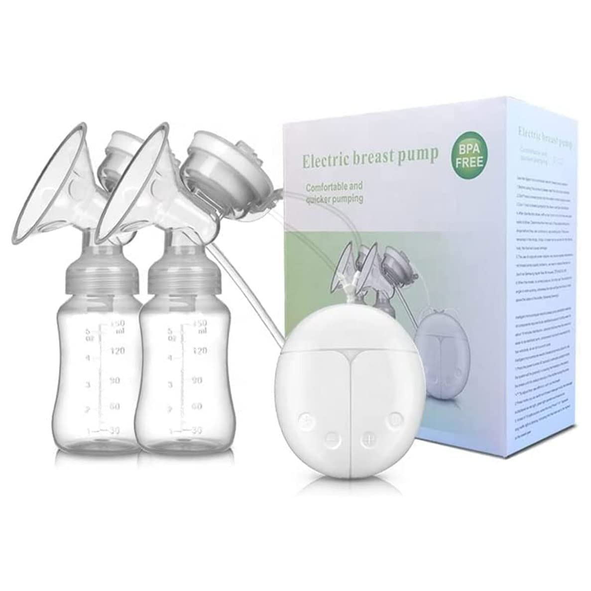 Gonice Breast Pump, Electric Breastfeeding Pump 2 Modes 9 Levels Dual Rechargeable Nursing Double Breast Milk Pump for Mom's Breastfeeding