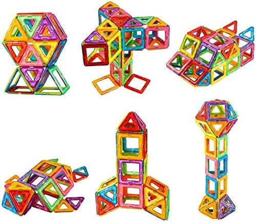 McDou 46 PCS Building Blocks Set,STEM Building Block Preschool Educational Construction Kit DIY Creative 3D Magnetic Toys For Boys Girls Kids Toddlers Children