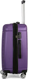 Giordano Double Spinner Luggage with Combination Lock for All Tastes (Purple, Cabin Size 20)