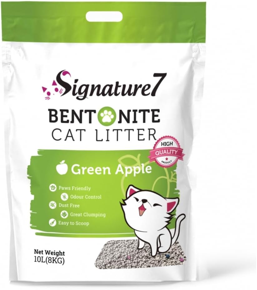 S7 Bentonite Cat Litter Green Apple 10L