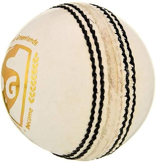 SG club leather ball, four pitch (white)
