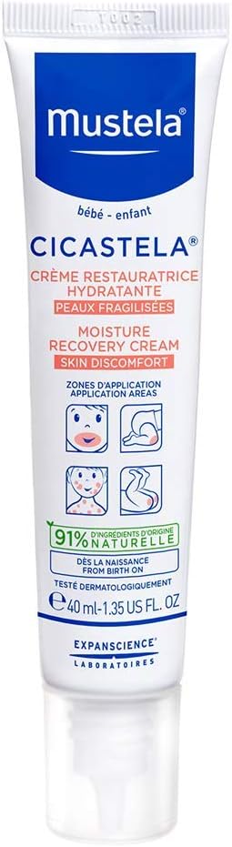 Mustela Cicastela Moisture Recovery Cream Multipurpose Ointment for Skin Discomfort, 40ml