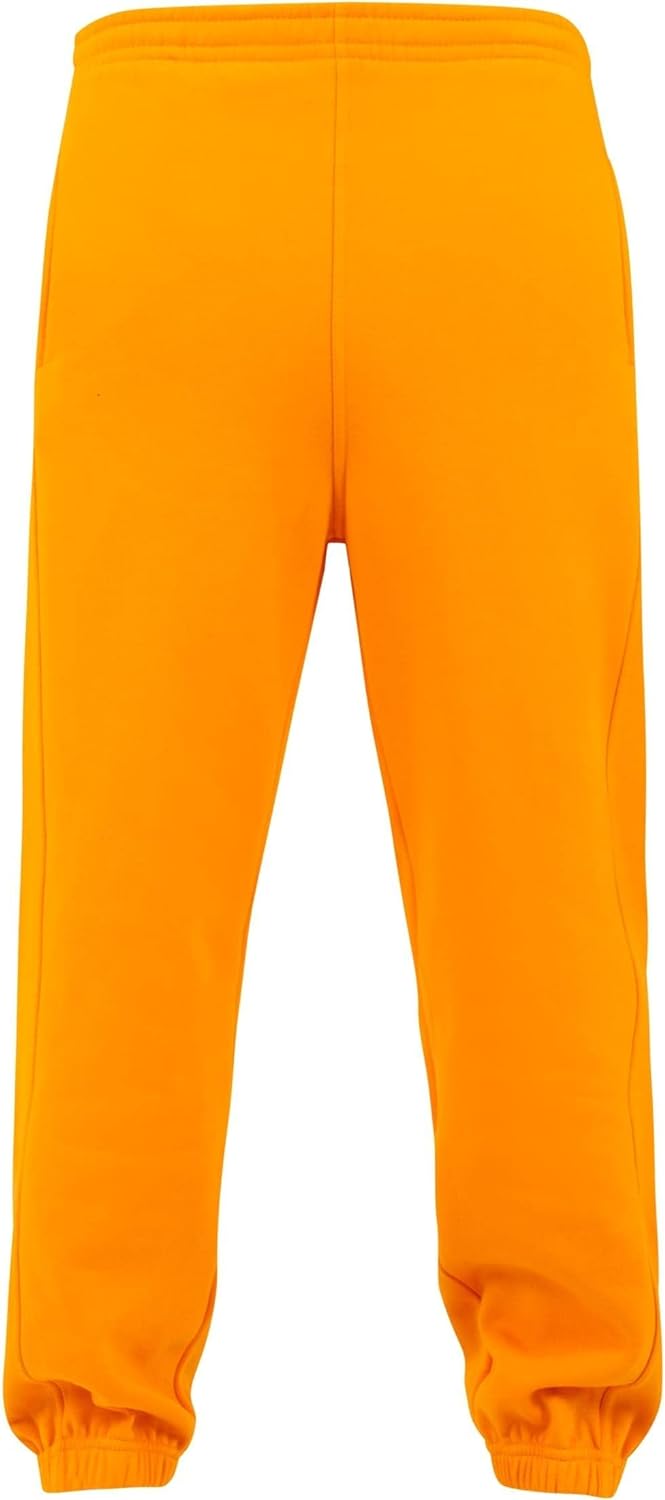 Urban Classics Mens Sweatpants TB014B Drawstring Joggers, Sport Trousers with Elastic Waist, Tracksuit Trousers with Elasticated Zipped Ankles, Loose Fit (pack of 1)