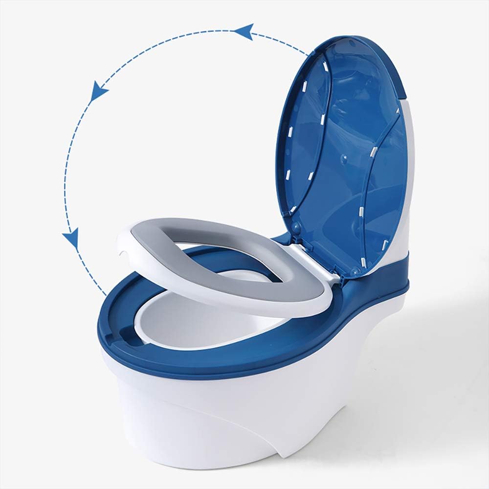 Eazy Kids - Potty Training Seat | Toddler Boy Girl Potty Seat | Pee Guard | Removable Bowl | Suction Bottom | Urinal | 1-8Years | Blue